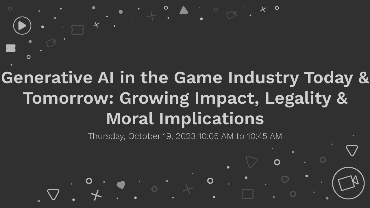 Generative AI in the Game Industry Today & Tomorrow: Growing Impact,  Legality & Moral Implications